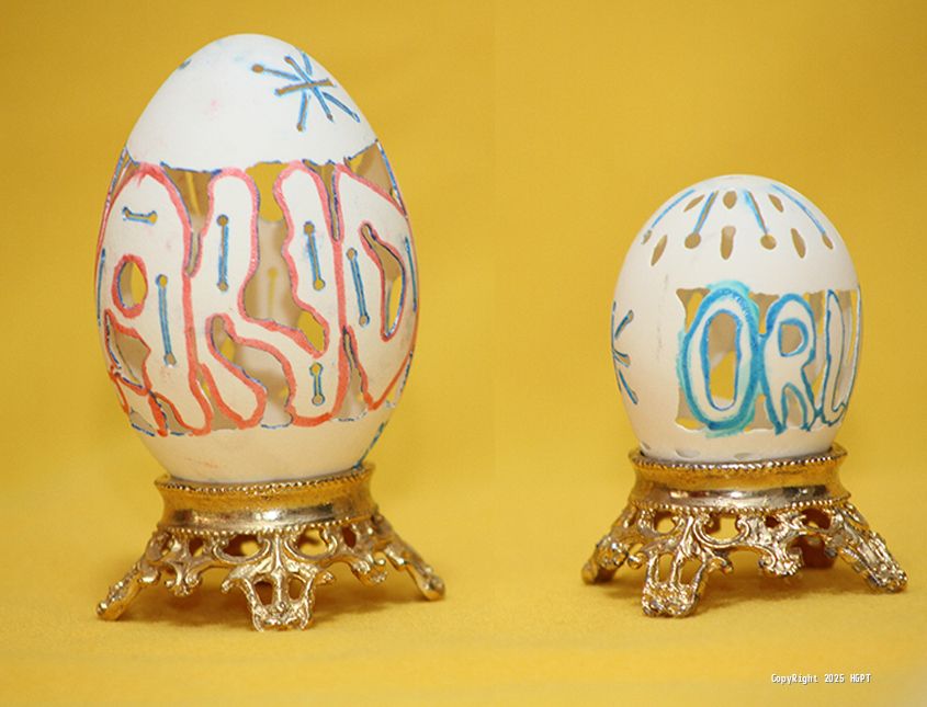 Cascarones calados - 